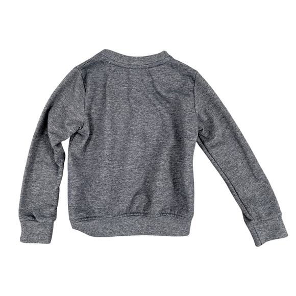 Ferrioni‎ Grey Textured Dog Applique Crew Neck Long Sleeve Playful Sweatshirt 3T - Picture 2 of 8